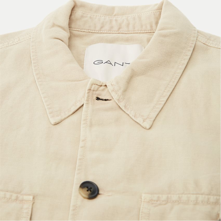 Gant Shirts TWILL OVERSHIRT 3240037 DRY SAND